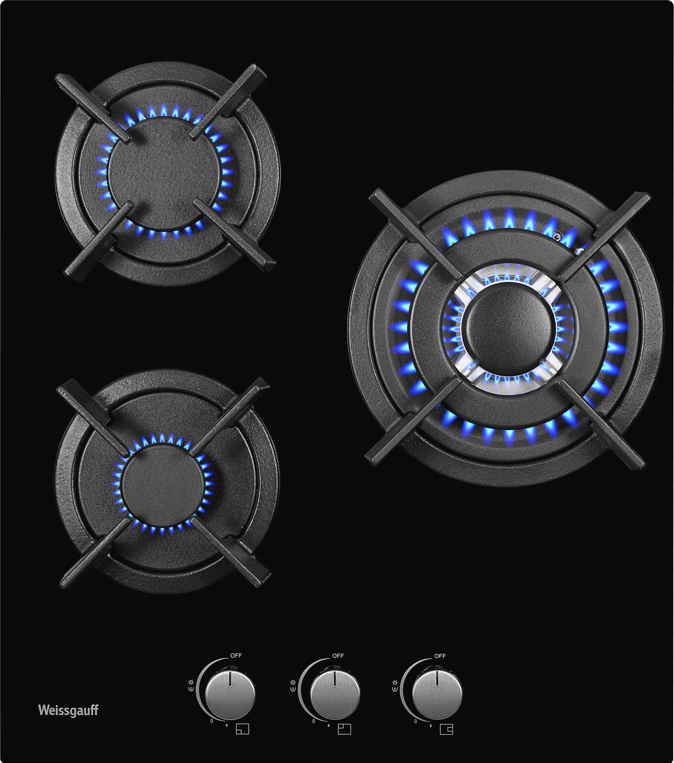 Газовая панель Weissgauff HGG 451 BGh - купить по выгодной цене на ПИК -Маркете
