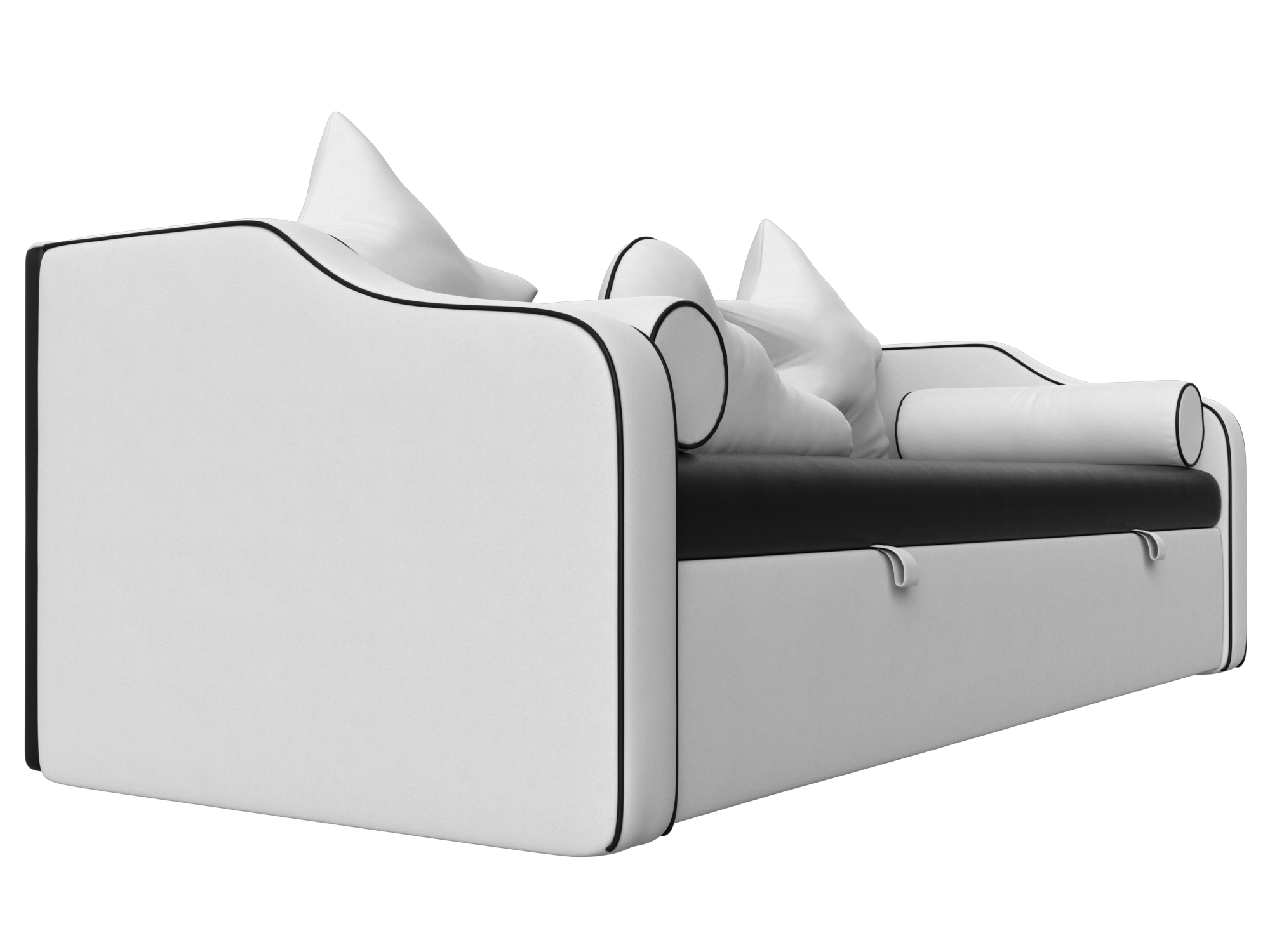 Детский диван-кровать Рико, Черный/Белый - купить по выгодной цене наПИК-Маркете